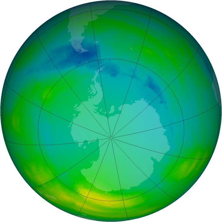 Ozone Map 1984-08-01